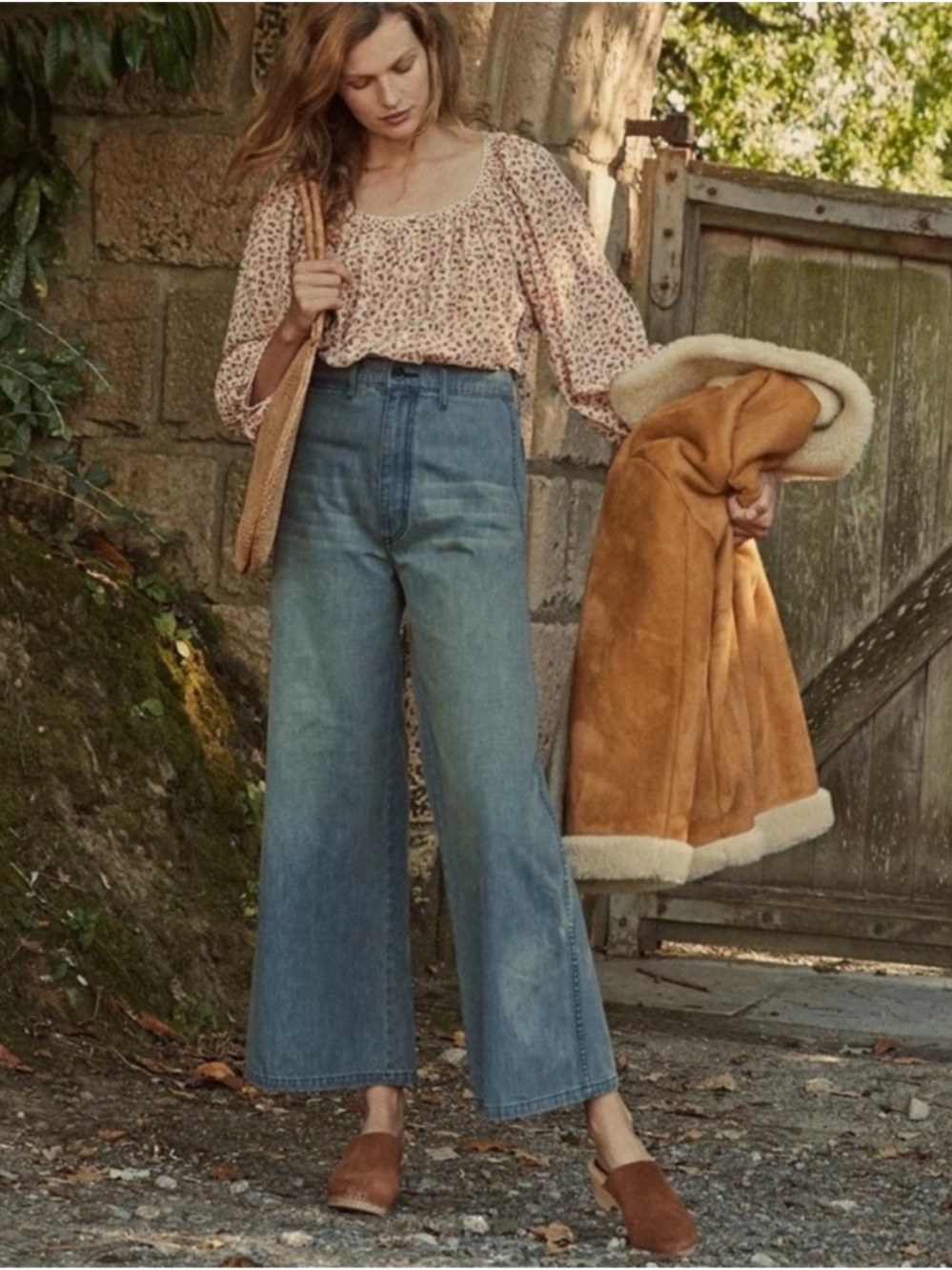 Dôen Mercer Wide Leg Jeans Blue Size 27